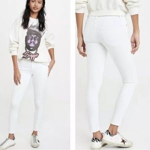 Agolde White Sophie mid rise Skinny Jean